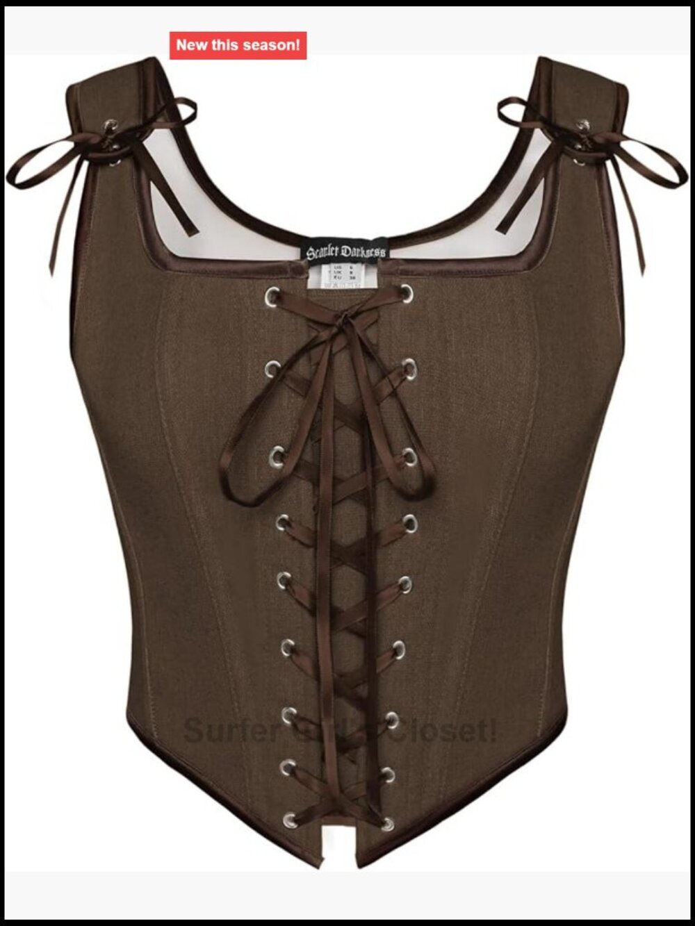 Renaissance Corset Top Women Overbust Bustier Lace Up Boned Zip